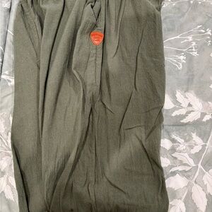 Womans Olive Drawstring Pants